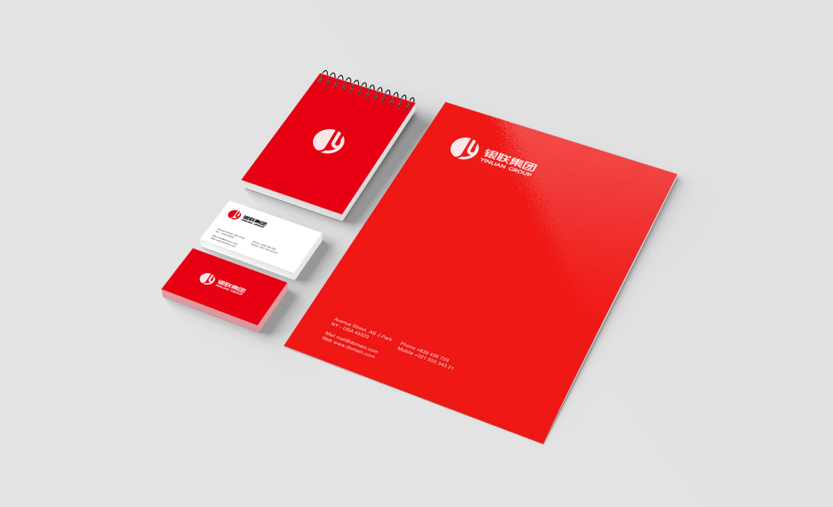 銀聯(lián)集團(tuán)品牌形象設(shè)計(jì)，銀聯(lián)集團(tuán)標(biāo)志設(shè)計(jì)_全力設(shè)計(jì)