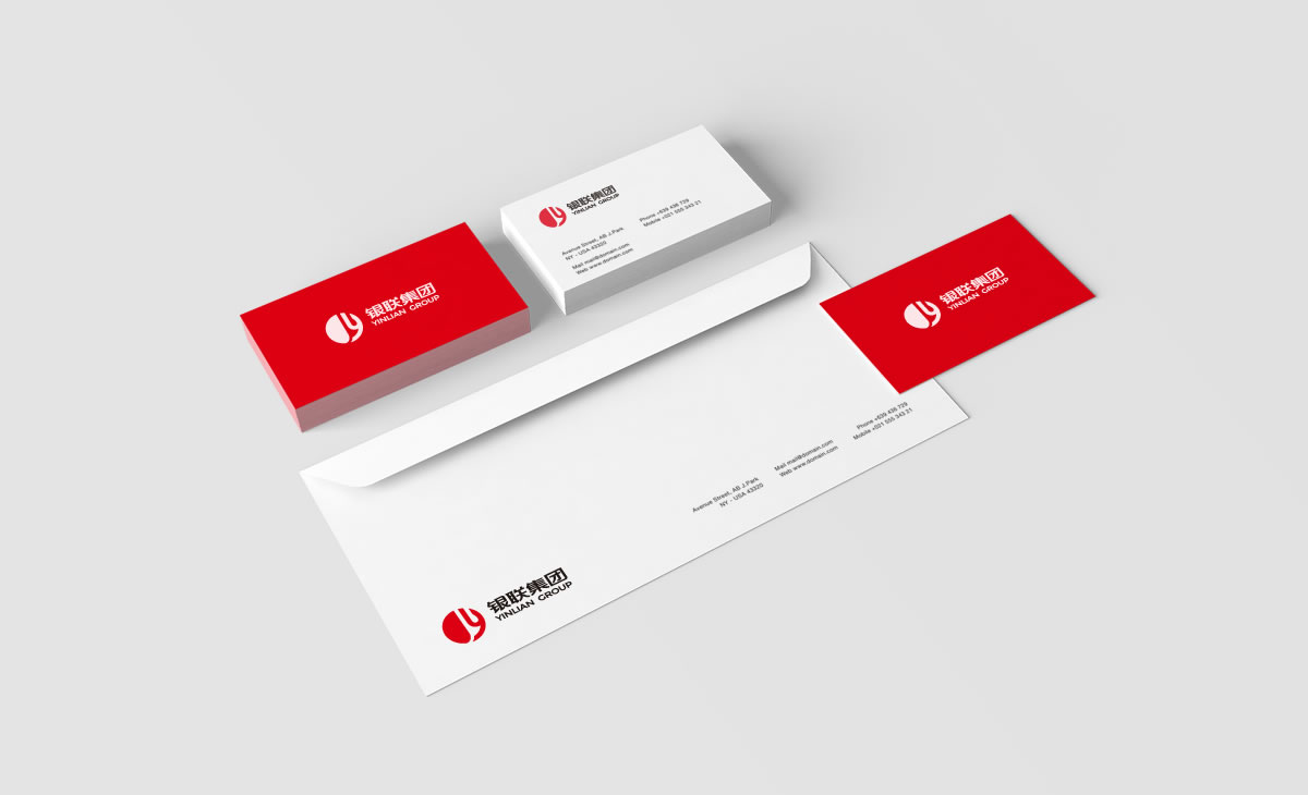 銀聯(lián)集團(tuán)品牌形象設(shè)計(jì)，銀聯(lián)集團(tuán)標(biāo)志設(shè)計(jì)_全力設(shè)計(jì)