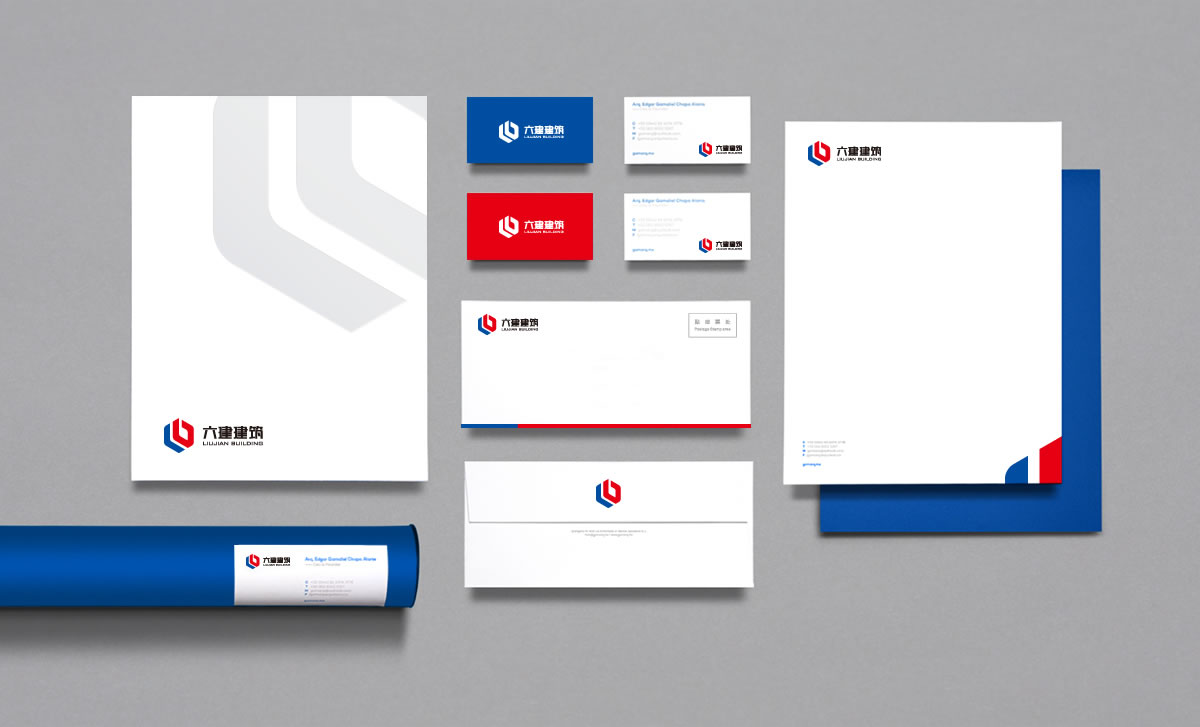 六建建筑品牌形象設(shè)計，六建建筑標志設(shè)計_全力設(shè)計