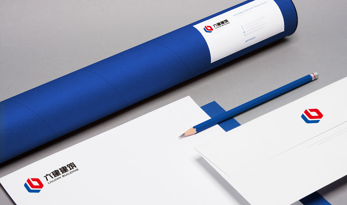 六建建筑品牌形象設(shè)計，六建建筑標志設(shè)計_全力設(shè)計