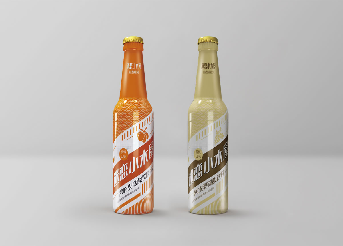 迷戀小木屋品牌包裝設計,品牌形象設計,瓶貼設計_全力設計
