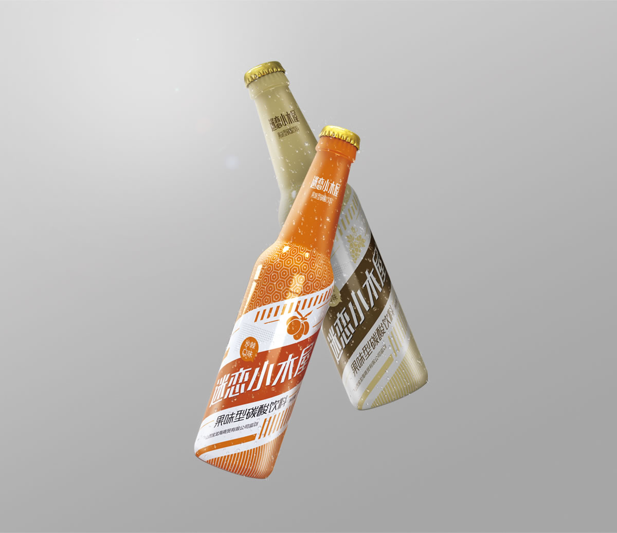 迷戀小木屋品牌包裝設計,品牌形象設計,瓶貼設計_全力設計