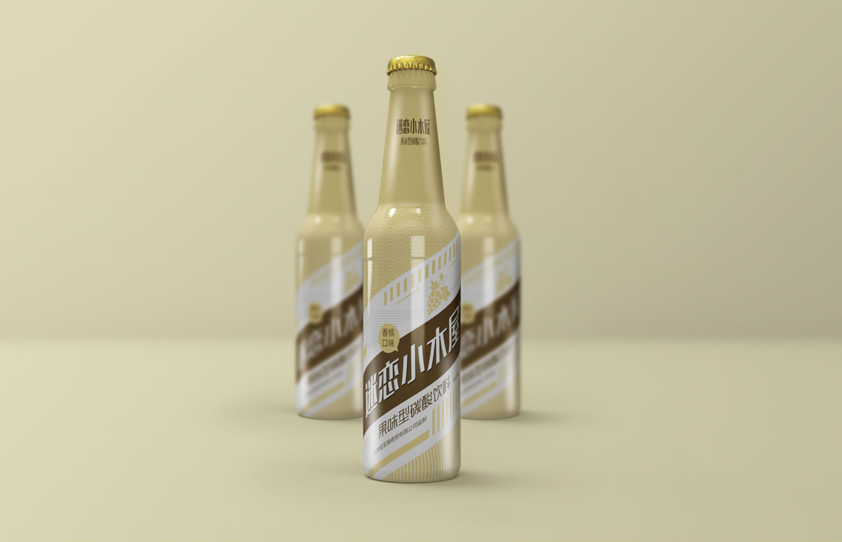 迷戀小木屋品牌包裝設計,品牌形象設計,瓶貼設計_全力設計