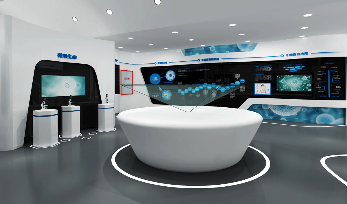 新疆佳音干細(xì)胞庫品牌形象展廳設(shè)計(jì)_全力設(shè)計(jì)