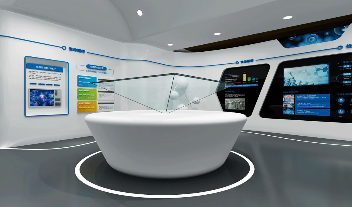 新疆佳音干細(xì)胞庫品牌形象展廳設(shè)計(jì)_全力設(shè)計(jì)