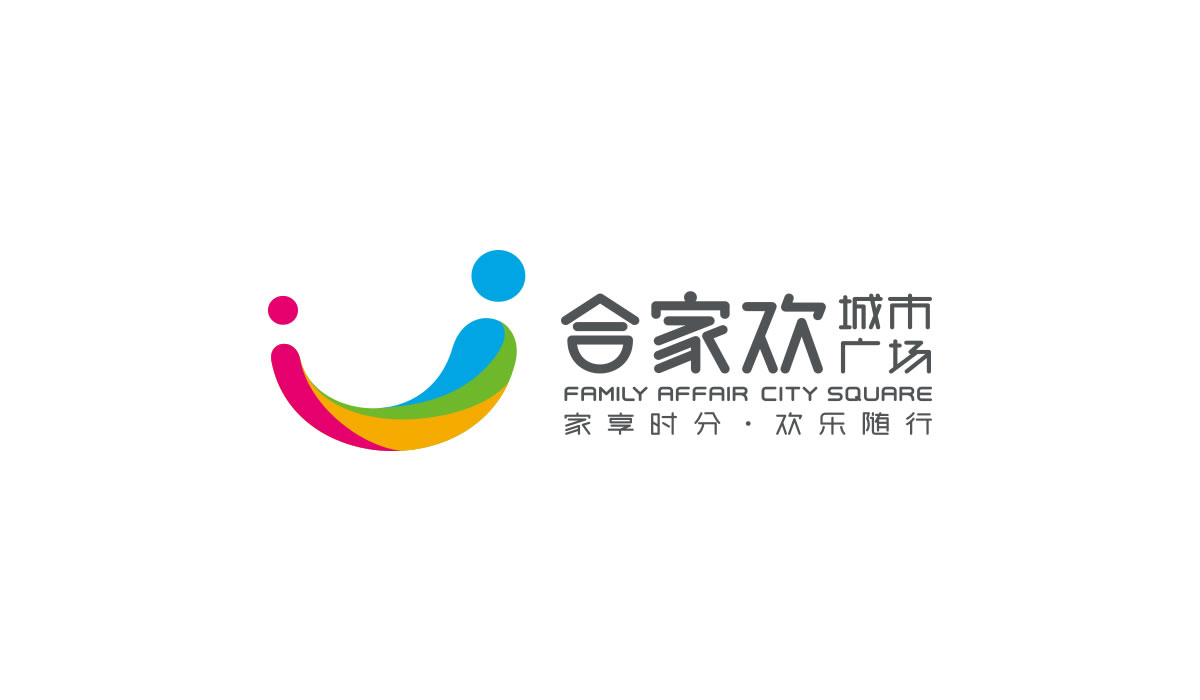 合家歡城市廣場標志設計,合家歡城市廣場VI形象設計,合家歡城市廣場商標設計_全力設計